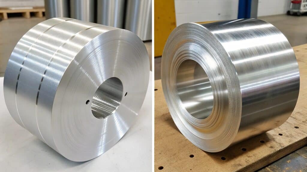 alt with keywords: stacks of 6061 and 6063 aluminum tubing, indicating their commonality